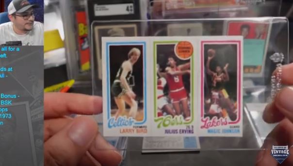 1980 Topps Larry Bird Magic Johnson Rookie Pulled By Vintage Breaks